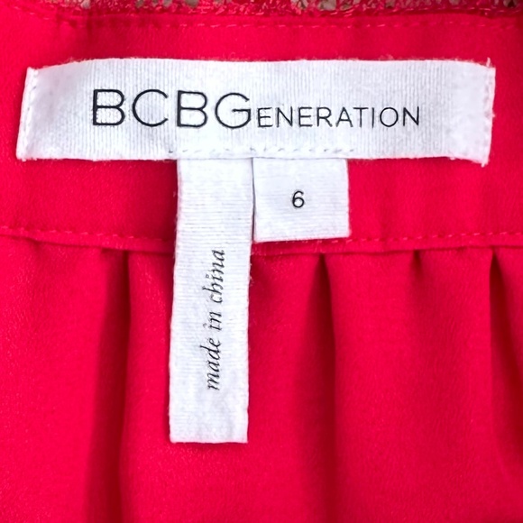 BCBGeneration Formal Goddess Maxi Dress Rouge (Red) Size 6 Formal Prom Wedding - Picture 6 of 15